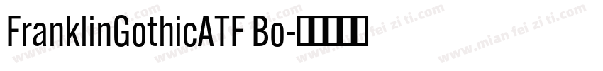 FranklinGothicATF Bo字体转换
